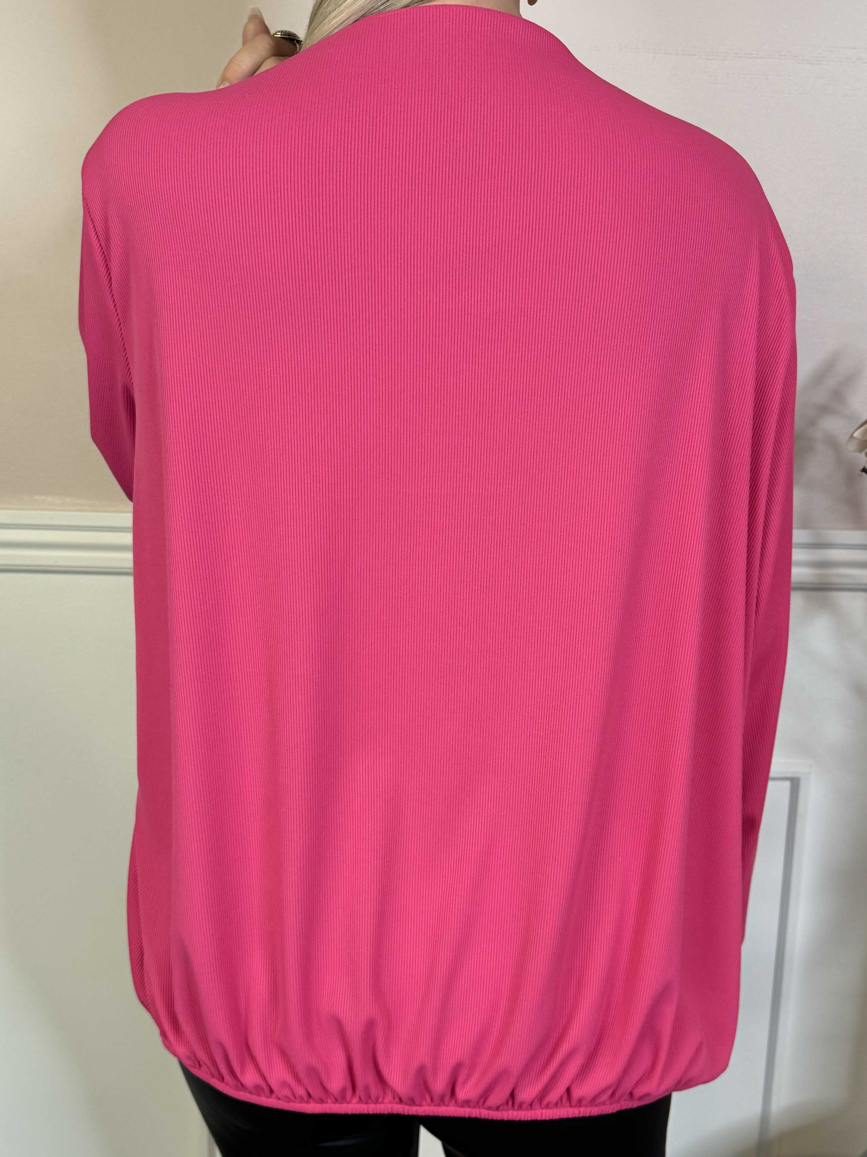 Naomi - Ribbet tunika med elastik